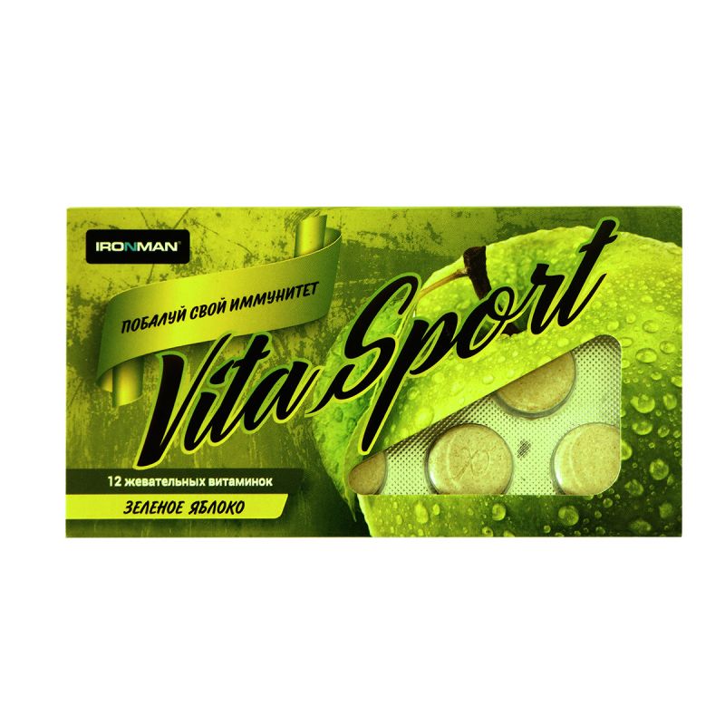 IRONMAN Жевательные таблетки Vita Sport с эхинацеей